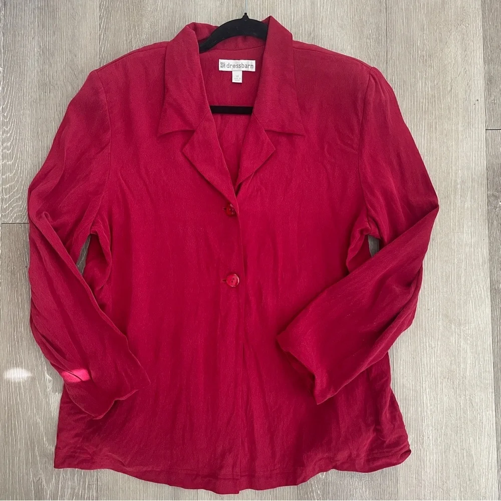 DRESSBARN Vintage 100% Silk Jacket